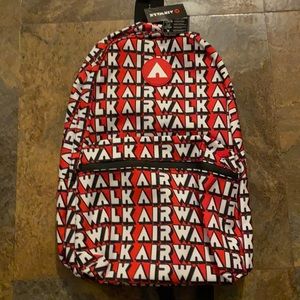 Airwalk Red Graphic Logo Backpack for Men